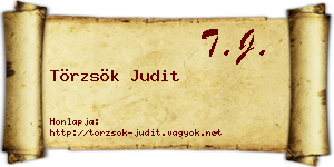 Törzsök Judit névjegykártya