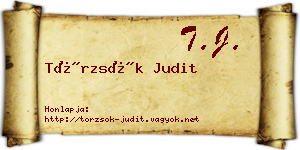 Törzsök Judit névjegykártya